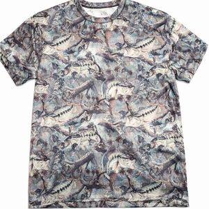 Guy Harvey Multicolor Fish Print Short Sleeve Tee